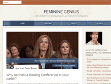Tablet Screenshot of feminine-genius.com